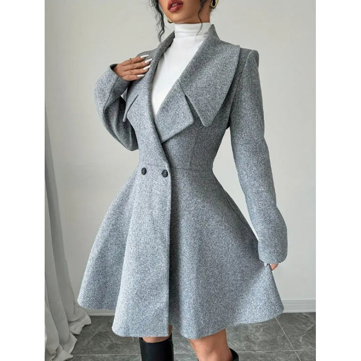 Damer Elegant Trenchcoat med vid kjol Eva Jonsson-Eva Jonsson