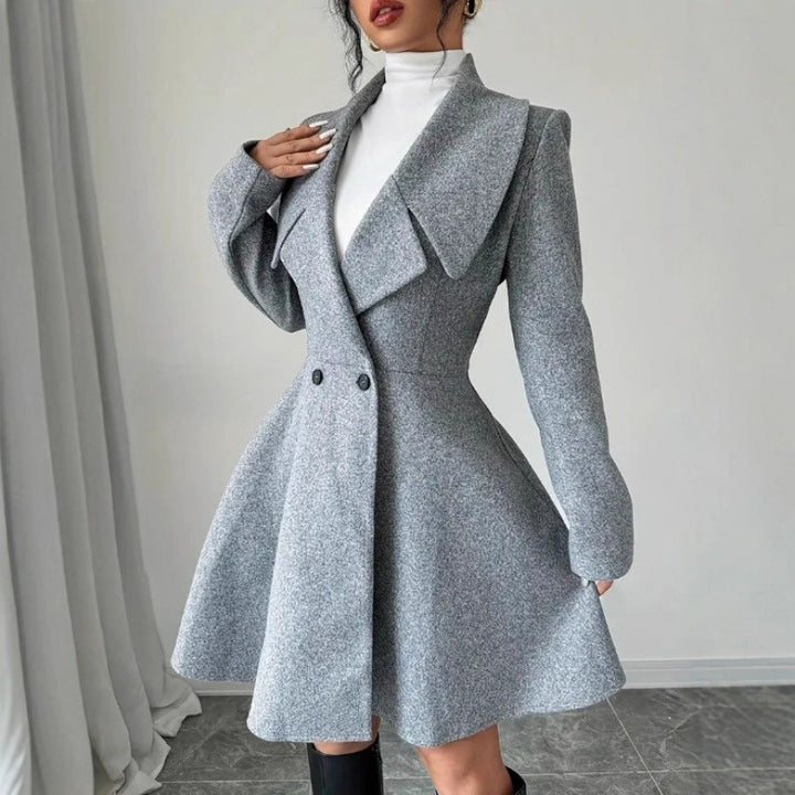 Damer Elegant Trenchcoat med vid kjol Eva Jonsson-Eva Jonsson