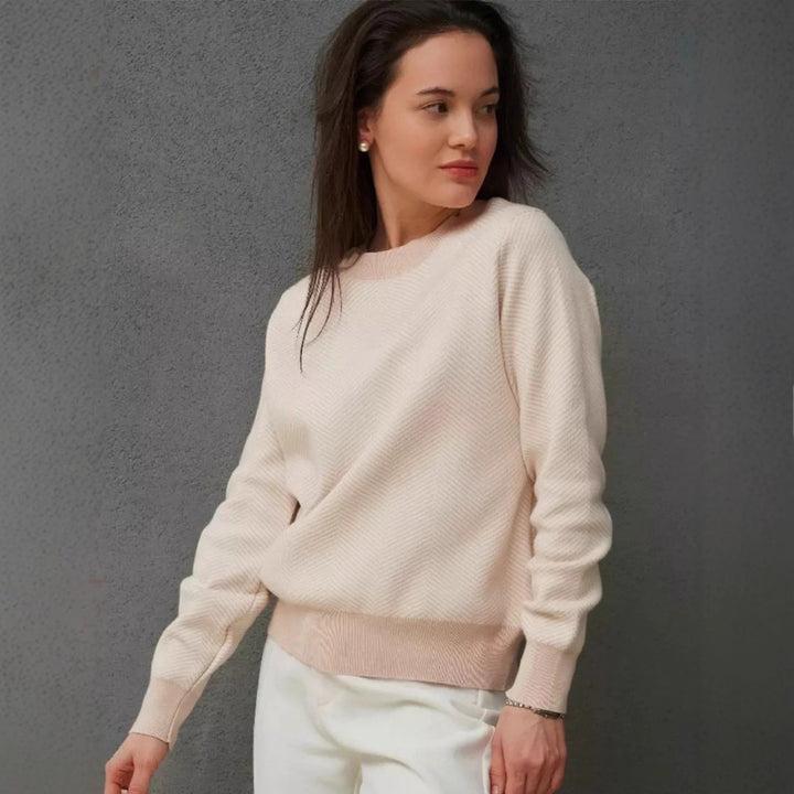 Damer Elegant Tröja med Zickzack-Mönster Mirla-Eva Jonsson