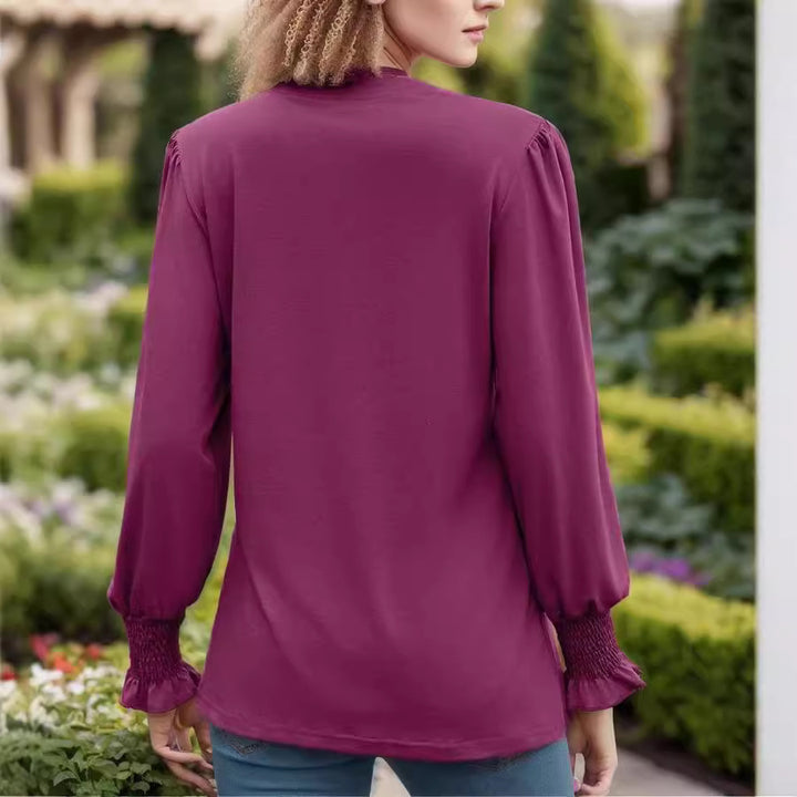 Damer Elegant Tunika med fina veck och ballongärmar Mirla-Eva Jonsson