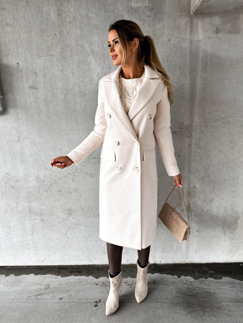 Damer Elegant Två-radig Kappa Mirla-Eva Jonsson