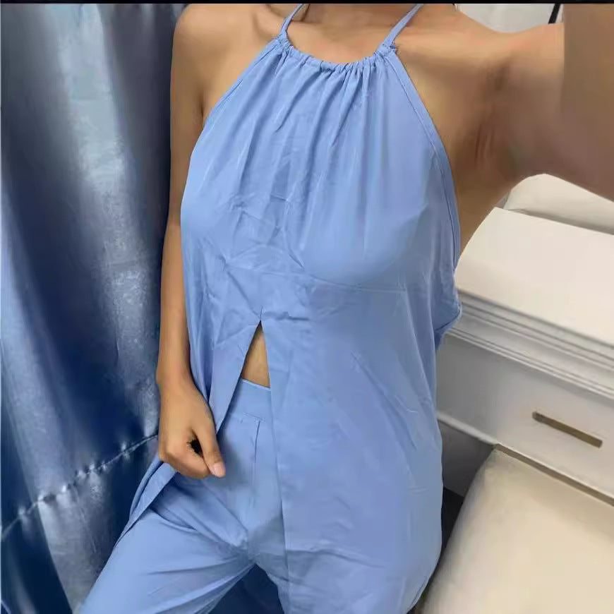 Damer Elegant Tvådelat set med stilig kappa och cropped byxor Mirla-Eva Jonsson