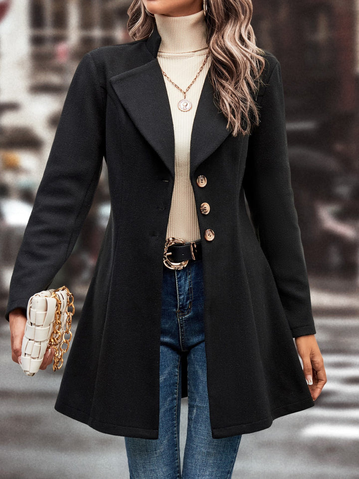 Damer Elegant Ull-Långjacka Eva Jonsson-Eva Jonsson