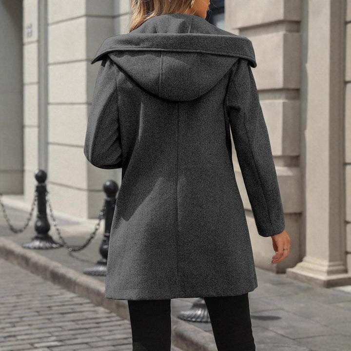 Damer Elegant Ullkappa med dubbel knapplist Mirla-Eva Jonsson
