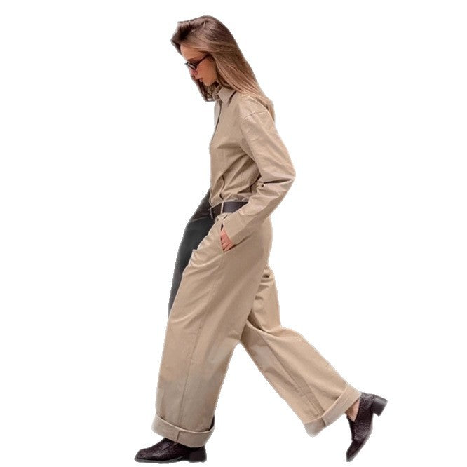 Damer Elegant Utility-Jumpsuit med figursydd design och praktiska fickor Eva Jonsson-Eva Jonsson