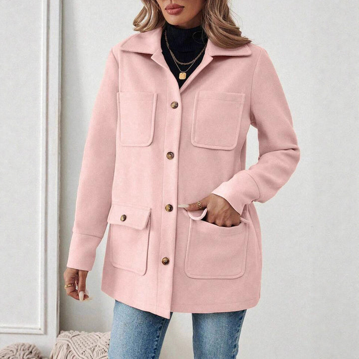 Damer Elegant Utility-jacka med bröstfickor och knapplist Mirla-Eva Jonsson