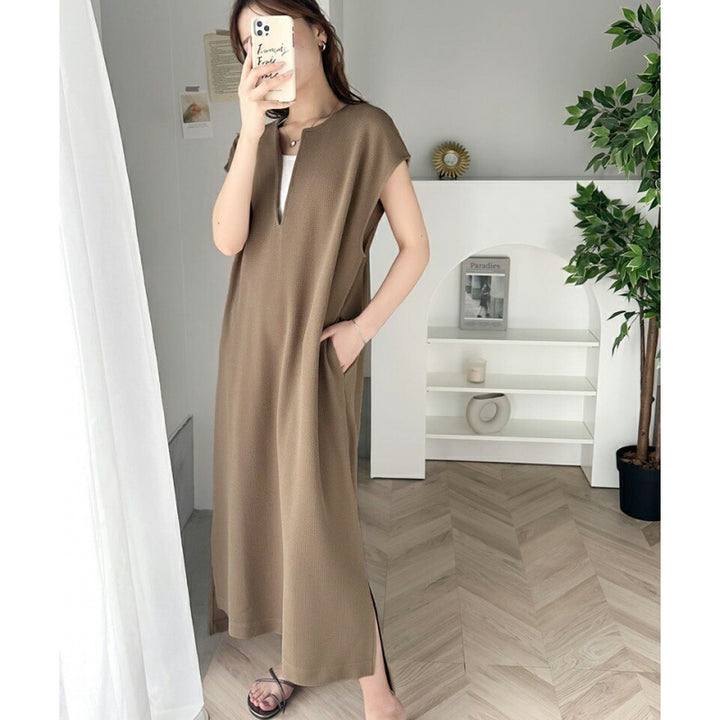 Damer Elegant V-hals Maxi Kjole Eva Jonsson-Eva Jonsson