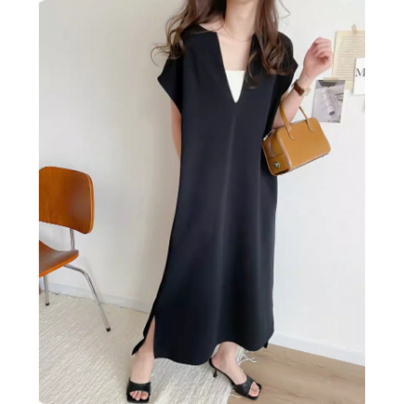 Damer Elegant V-hals Maxi Kjole Eva Jonsson-Eva Jonsson