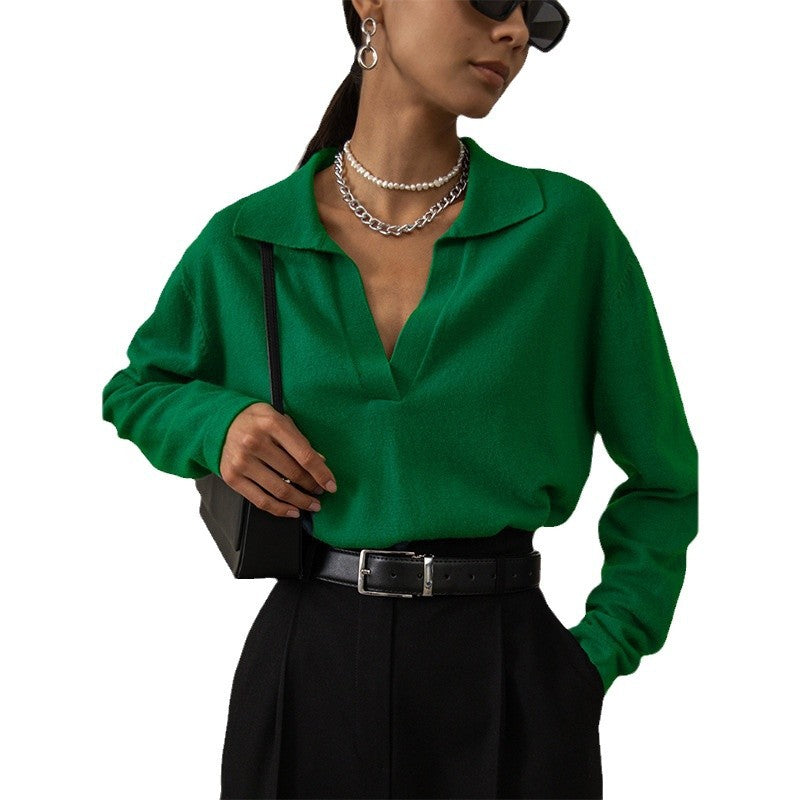 Damer Elegant V-ringad Tröja Mirla-Eva Jonsson