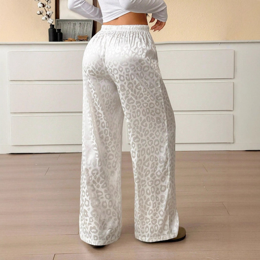 Damer Elegant Vid Leopardtryck Byxor Mirla-Eva Jonsson