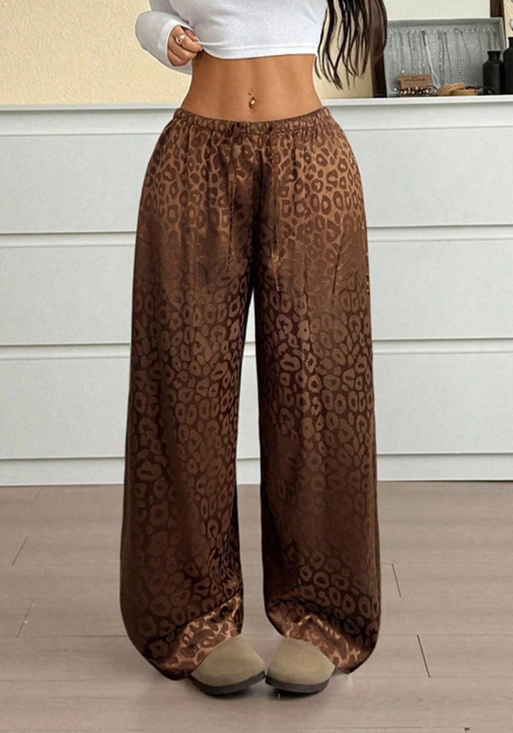 Damer Elegant Vid Leopardtryck Byxor Mirla-Eva Jonsson