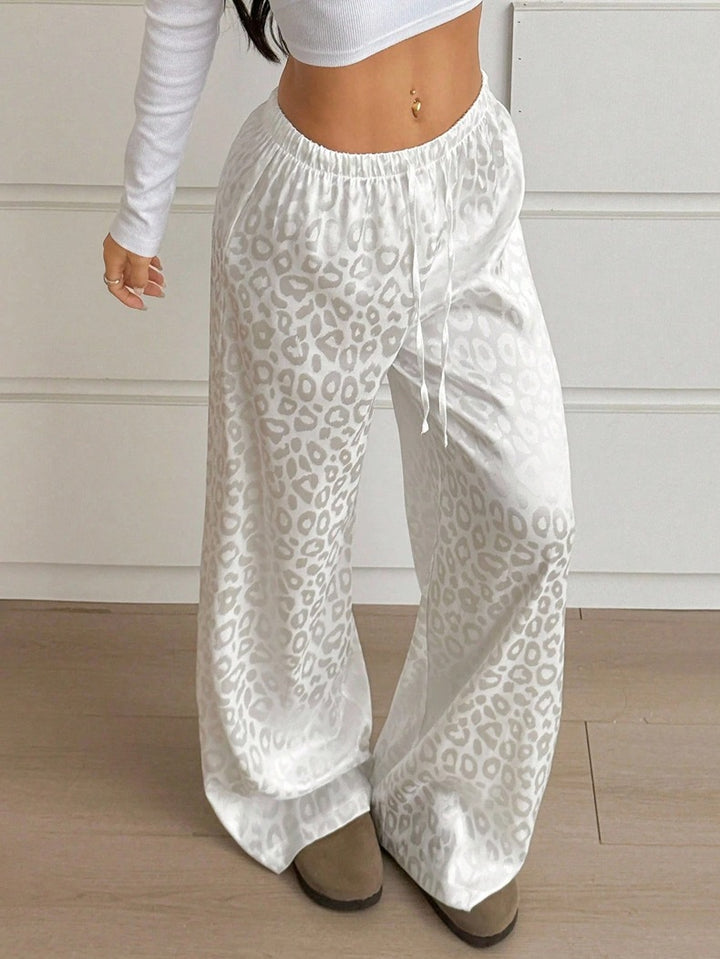 Damer Elegant Vid Leopardtryck Byxor Mirla-Eva Jonsson