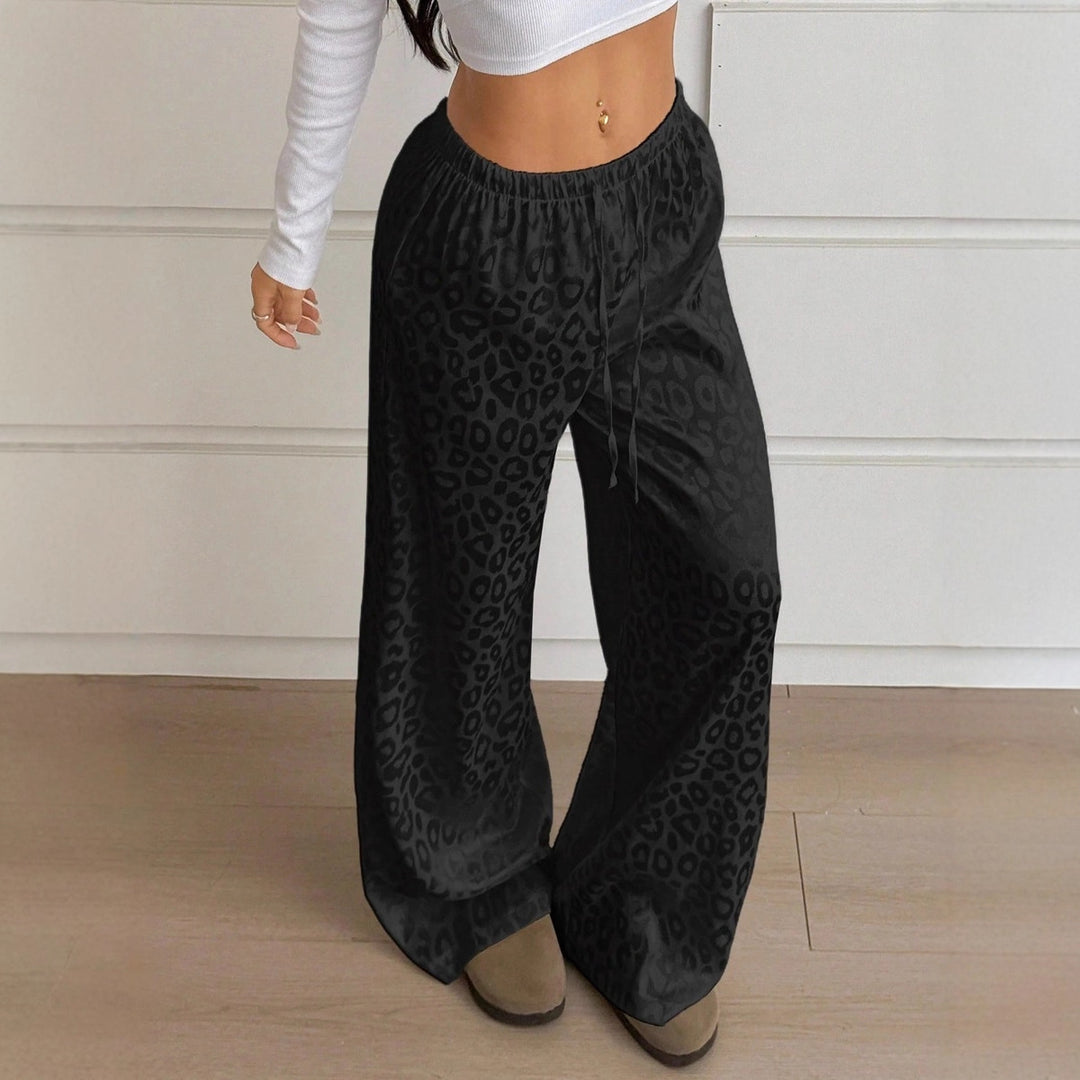 Damer Elegant Vid Leopardtryck Byxor Mirla-Eva Jonsson