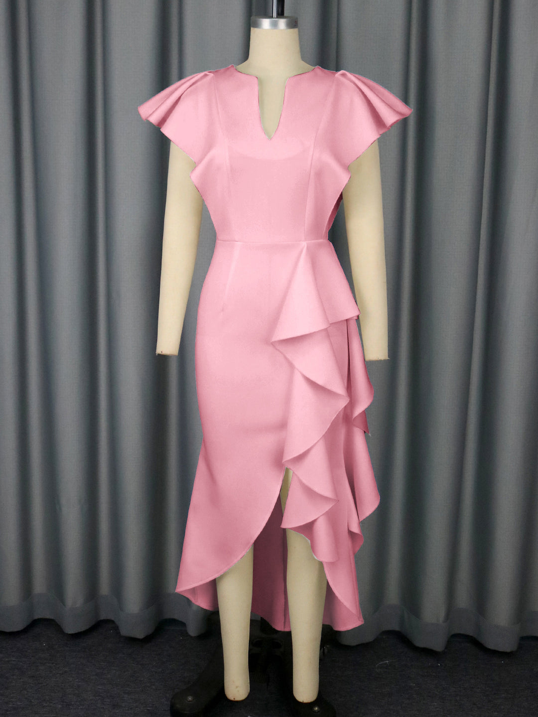 Damer Elegant Wickeldress med voluminösa draperingar Mirla-Eva Jonsson