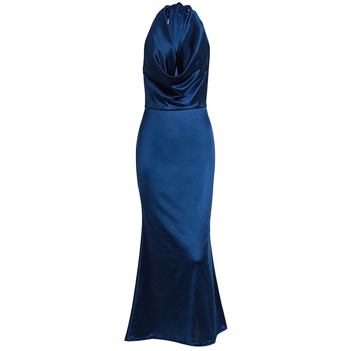 Damer Elegant Wickelkleid aus luxuriösem Satin mit tiefem V-Hals Mirla-Eva Jonsson