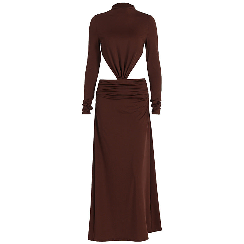 Damer Elegant Wickelkleid mit langen Ärmel und Raffung Mirla-Eva Jonsson