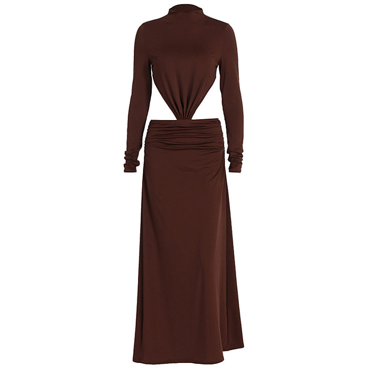 Damer Elegant Wickelkleid mit langen Ärmel und Raffung Mirla-Eva Jonsson