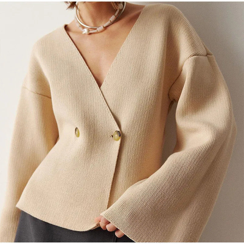 Damer Elegant Wrap Cardigan Mirla-Eva Jonsson