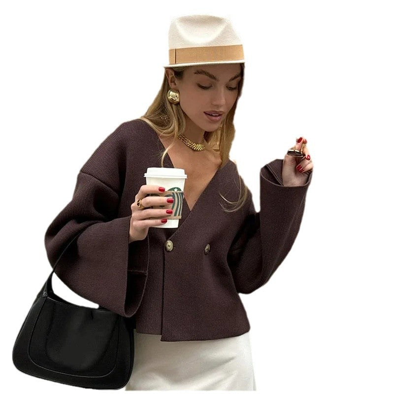 Damer Elegant Wrap Cardigan Mirla-Eva Jonsson