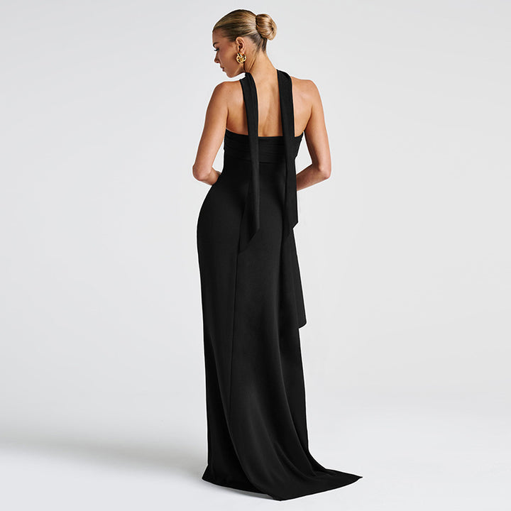 Damer Elegant Wrap Klänning med hög exklusiv design och kreativ drapering Mirla-Eva Jonsson