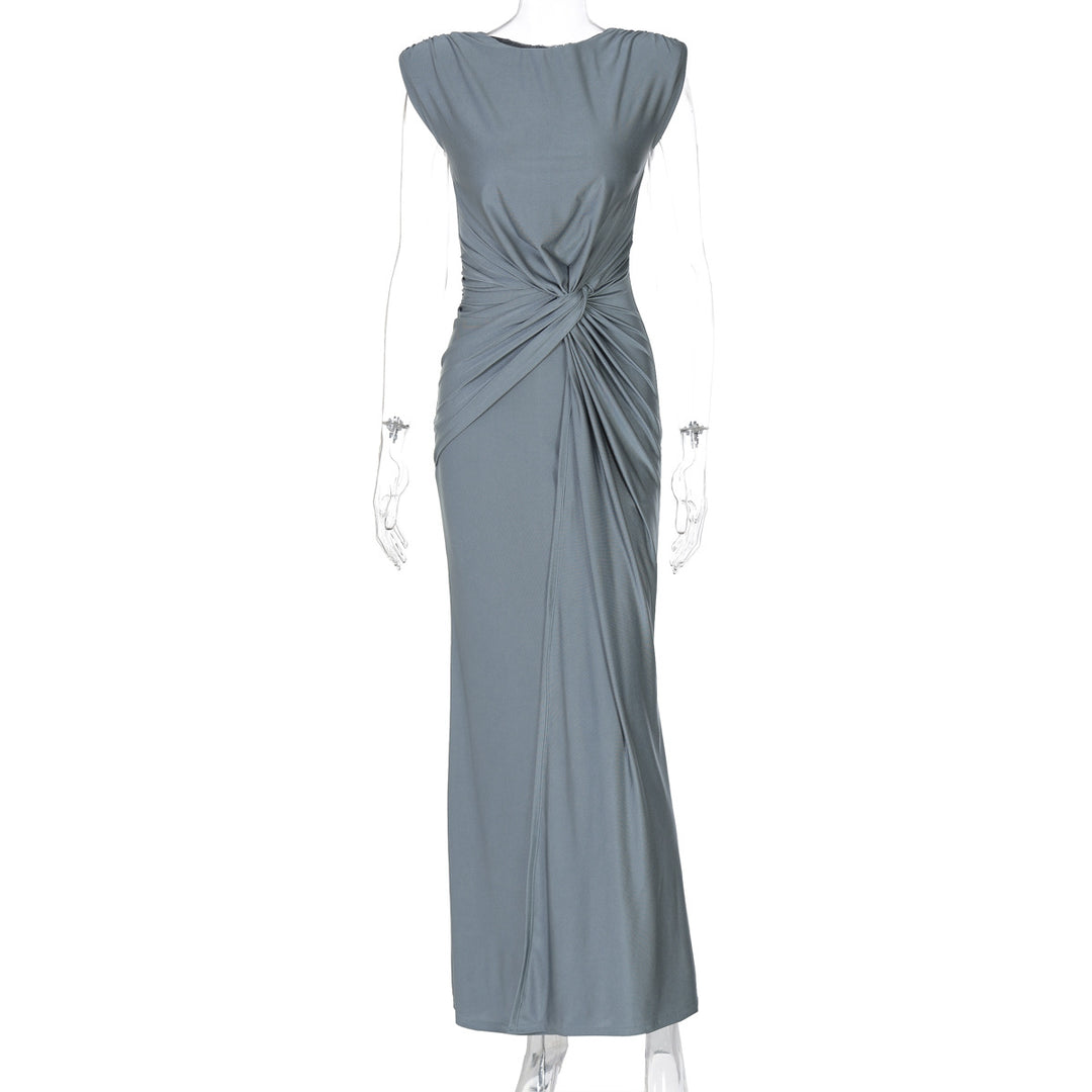 Damer Elegant Wrap Maxiklänning med raffinerad draperingselement Mirla-Eva Jonsson