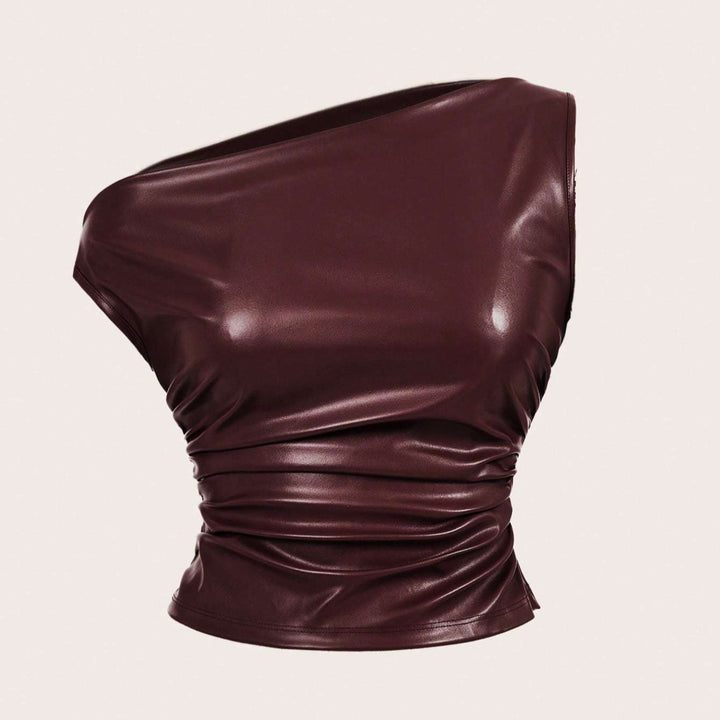 Damer Elegant Wrap Top i högkvalitativt material Mirla-Eva Jonsson