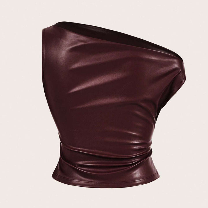 Damer Elegant Wrap Top i högkvalitativt material Mirla-Eva Jonsson