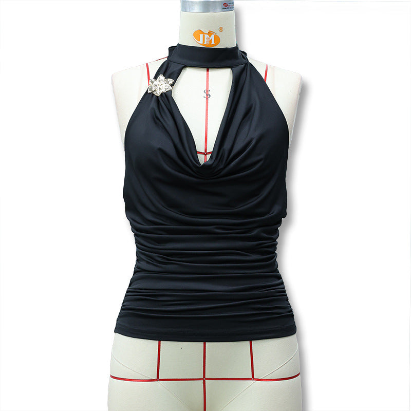 Damer Elegant Wrap Top med Rynkor Mirla-Eva Jonsson