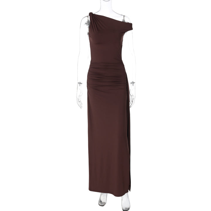 Damer Elegant Wrap-dress med rynkad insats Mirla-Eva Jonsson