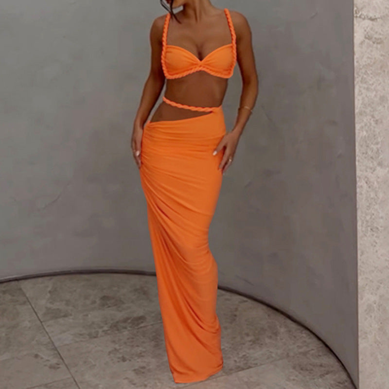 Damer Elegant Wrap-klänning med raffinerade volangdetaljer och figursydd snitt Eva Jonsson-Eva Jonsson