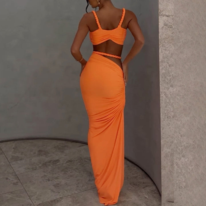 Damer Elegant Wrap-klänning med raffinerade volangdetaljer och figursydd snitt Eva Jonsson-Eva Jonsson