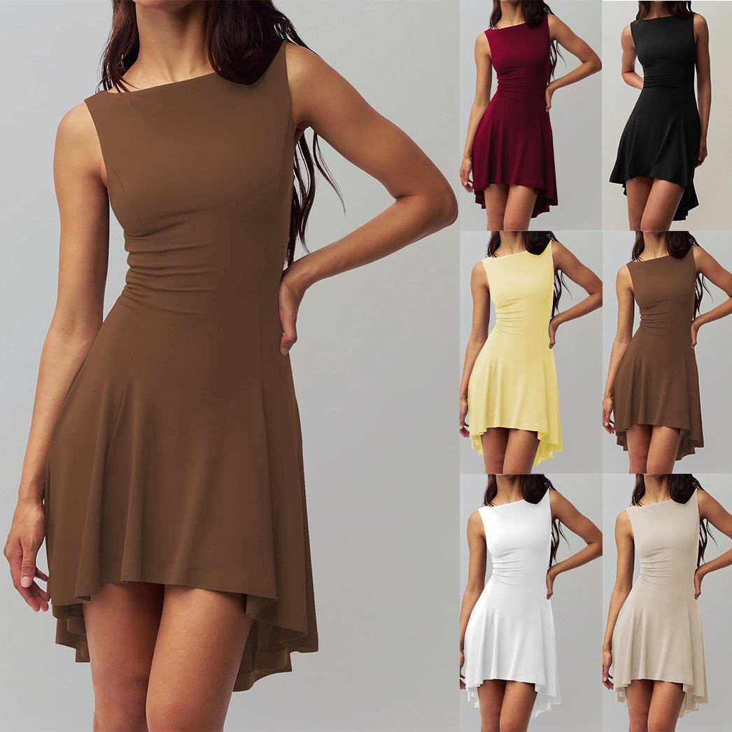 Damer Elegant asymmetrisk jumpsuit med figurnära snitt Mirla-Eva Jonsson