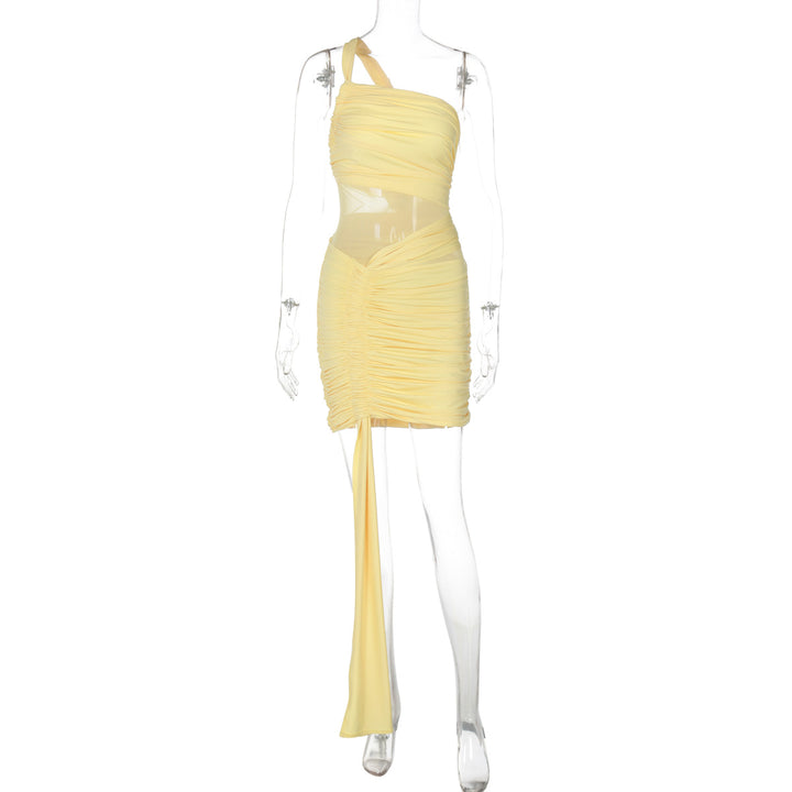 Damer Elegant asymmetrisk minikjol med draperingar Mirla-Eva Jonsson