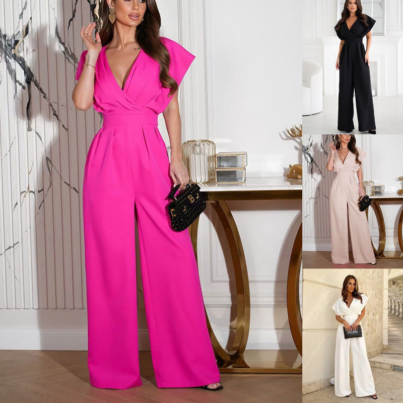 Damer Elegant bredbyxad jumpsuit Eva Jonsson 1751425707-Eva Jonsson