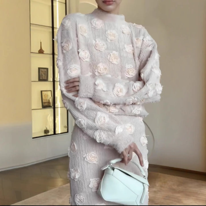 Damer Elegant broderad Maxiklänning Mirla-Eva Jonsson