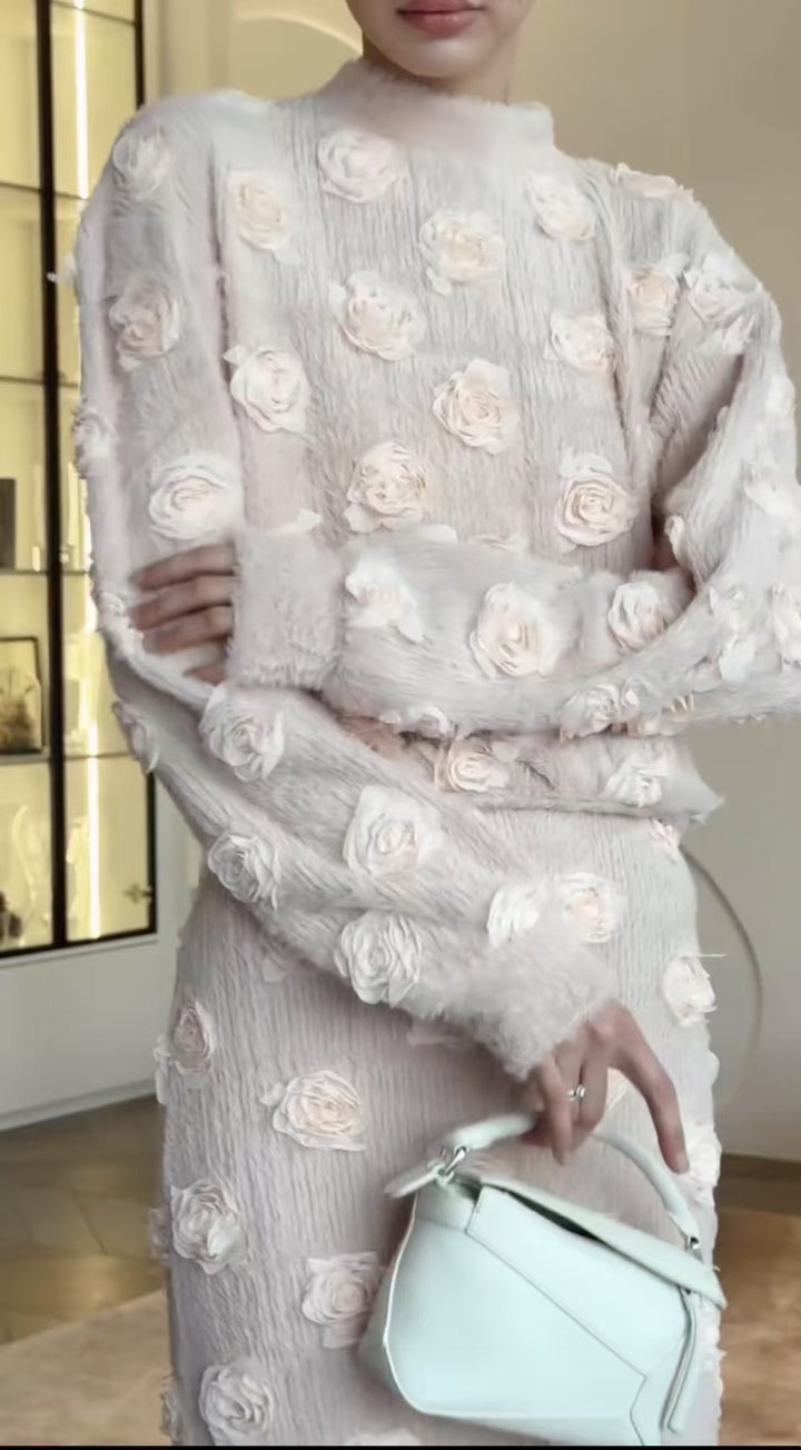 Damer Elegant broderad Maxiklänning Mirla-Eva Jonsson