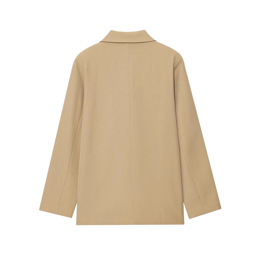 Damer Elegant dubbelknäppt blazer med gyllene knappar Mirla-Eva Jonsson