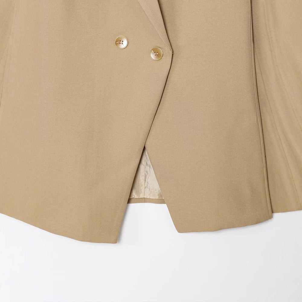 Damer Elegant dubbelknäppt blazer med gyllene knappar Mirla-Eva Jonsson