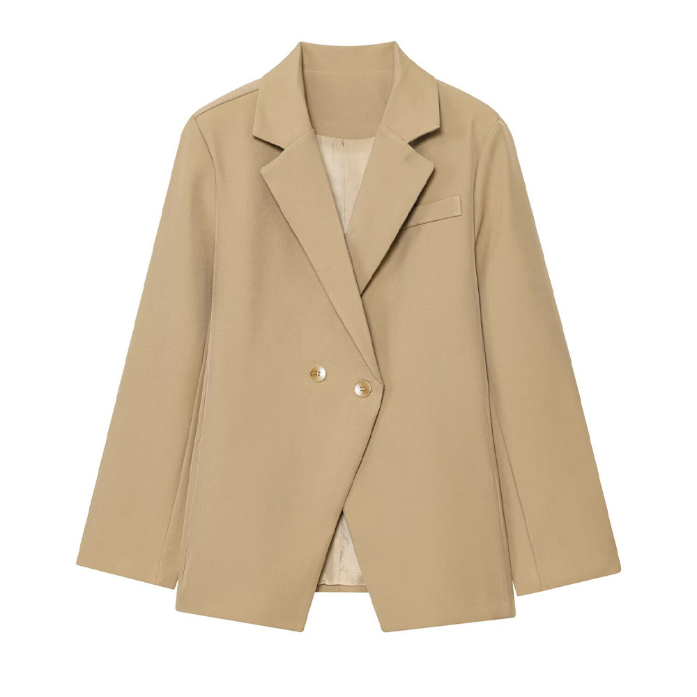 Damer Elegant dubbelknäppt blazer med gyllene knappar Mirla-Eva Jonsson