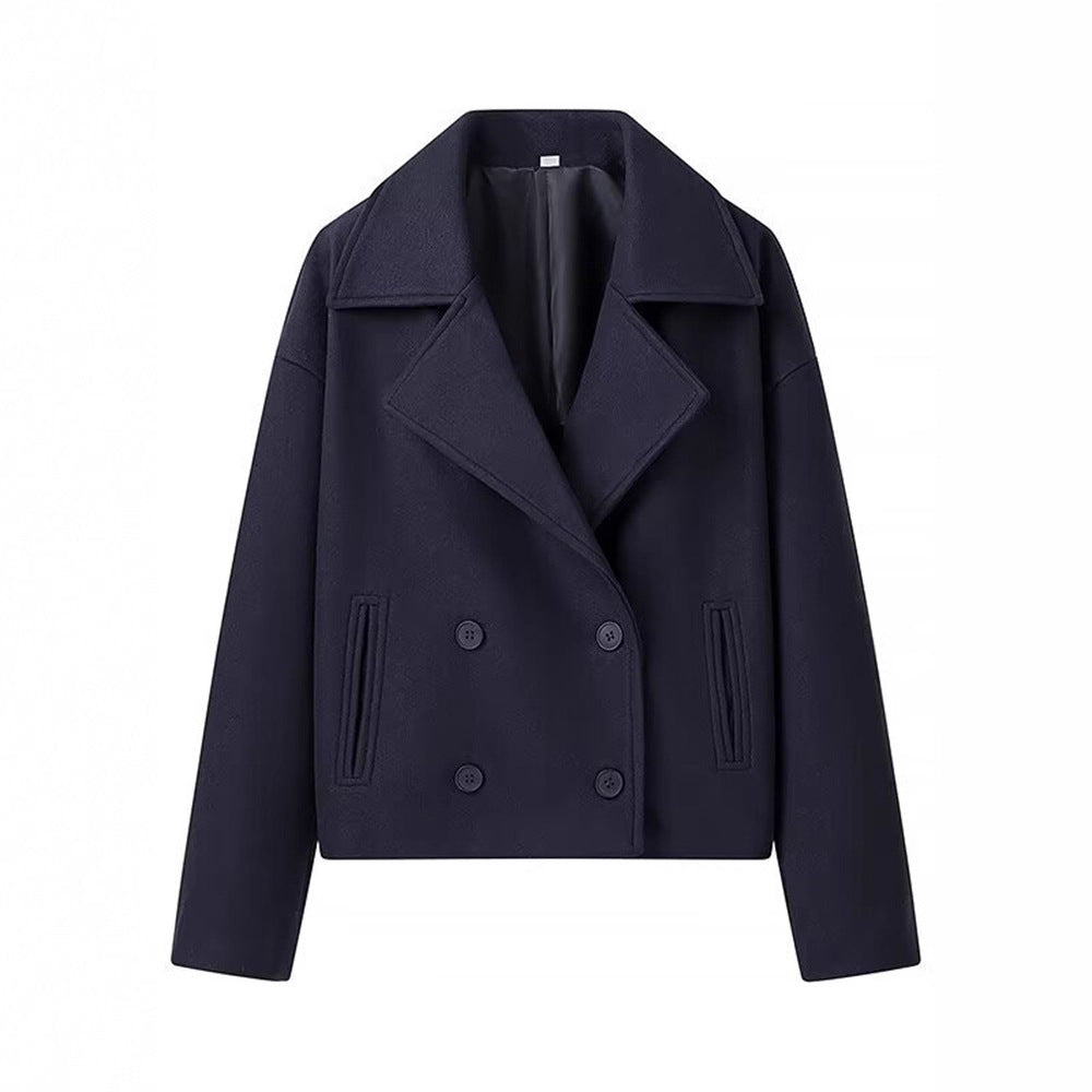 Damer Elegant dubbelknäppt blazer med strukturerat yttertyg Mirla-Eva Jonsson