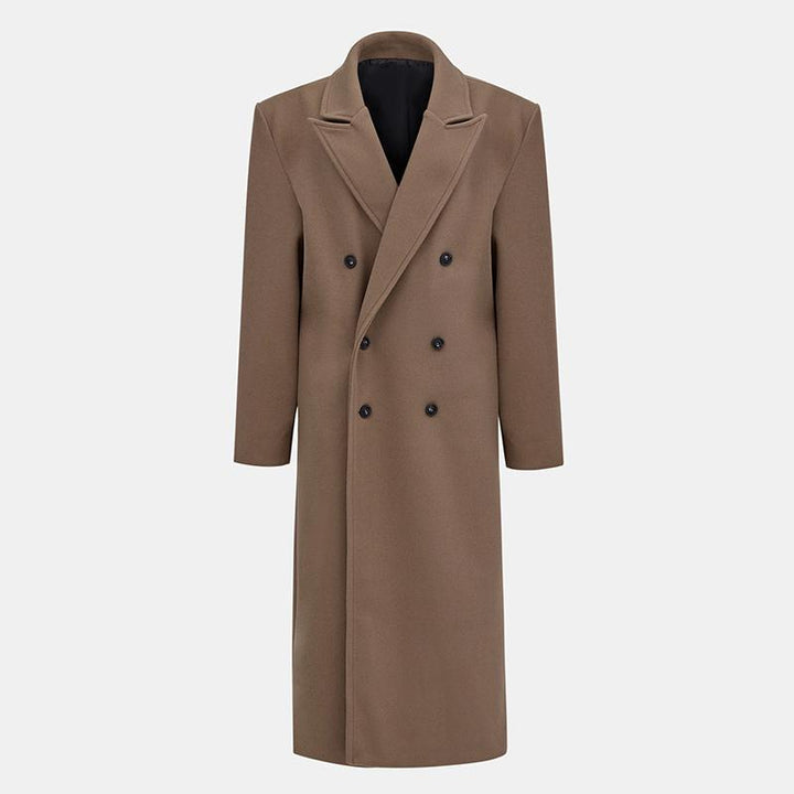 Damer Elegant dubbelknäppt trenchcoat med figursydd bälte och snygg skärning Mirla-Eva Jonsson