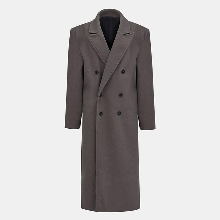 Damer Elegant dubbelknäppt trenchcoat med figursydd bälte och snygg skärning Mirla-Eva Jonsson