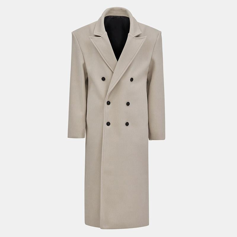 Damer Elegant dubbelknäppt trenchcoat med figursydd bälte och snygg skärning Mirla-Eva Jonsson
