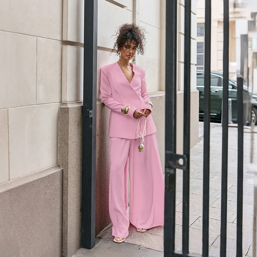 Damer Elegant ensemble av blazer och vid byxa Mirla-Eva Jonsson