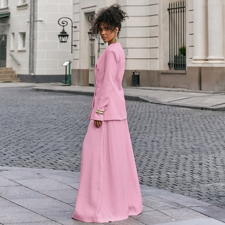 Damer Elegant ensemble av blazer och vid byxa Mirla-Eva Jonsson