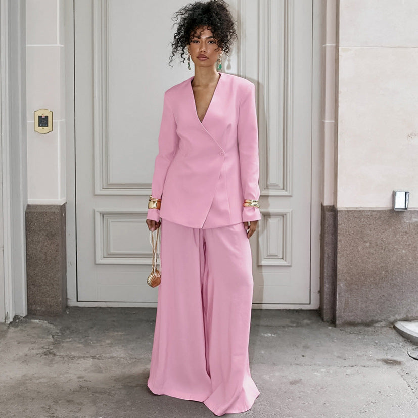 Damer Elegant ensemble av blazer och vid byxa Mirla-Eva Jonsson