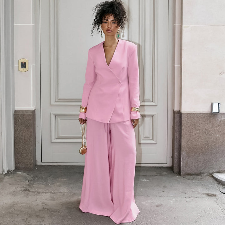 Damer Elegant ensemble av blazer och vid byxa Mirla-Eva Jonsson