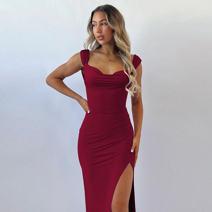 Damer Elegant, figurnära kvällsklänning med sidospalt Mirla-Eva Jonsson