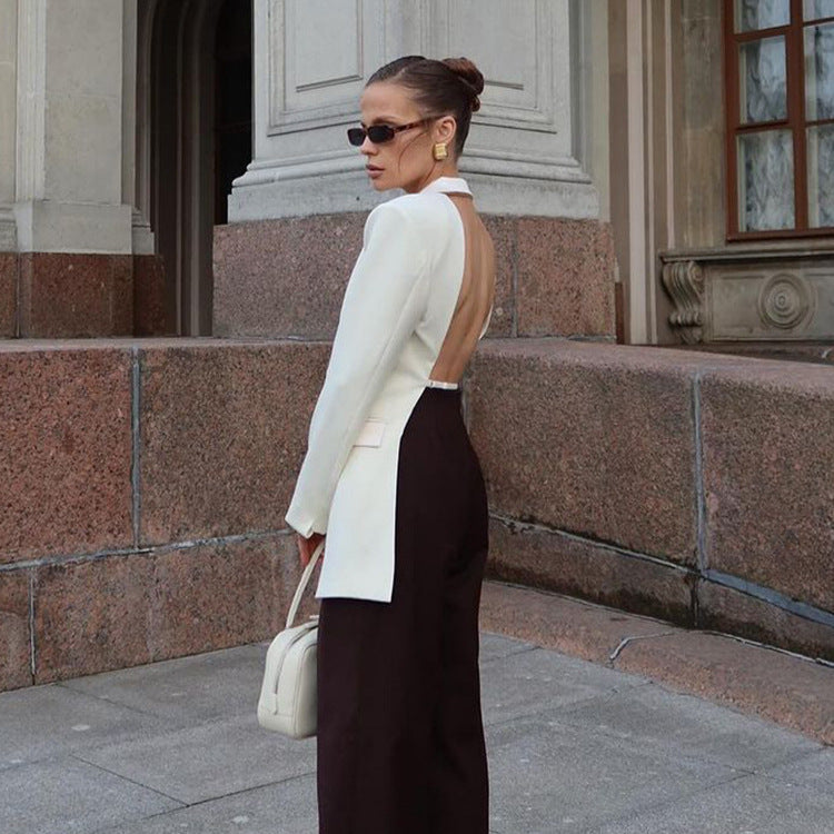 Damer Elegant figursydd blazerjacka Eva Jonsson-Eva Jonsson