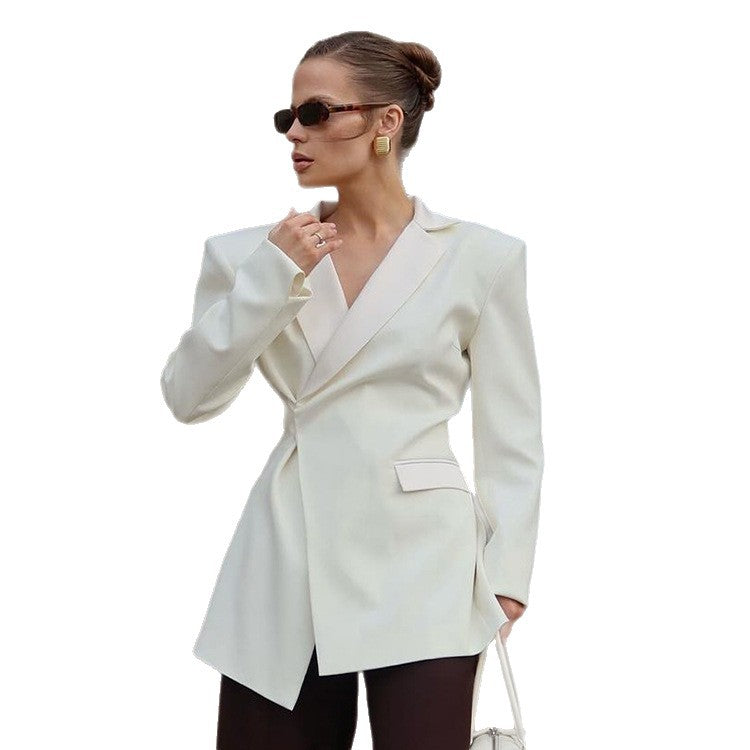 Damer Elegant figursydd blazerjacka Eva Jonsson-Eva Jonsson